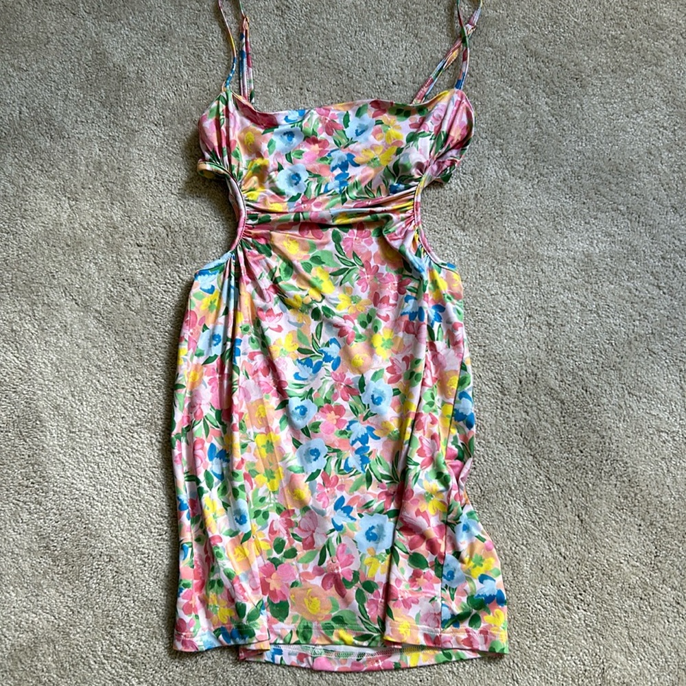 Beginning Botique floral mini dress